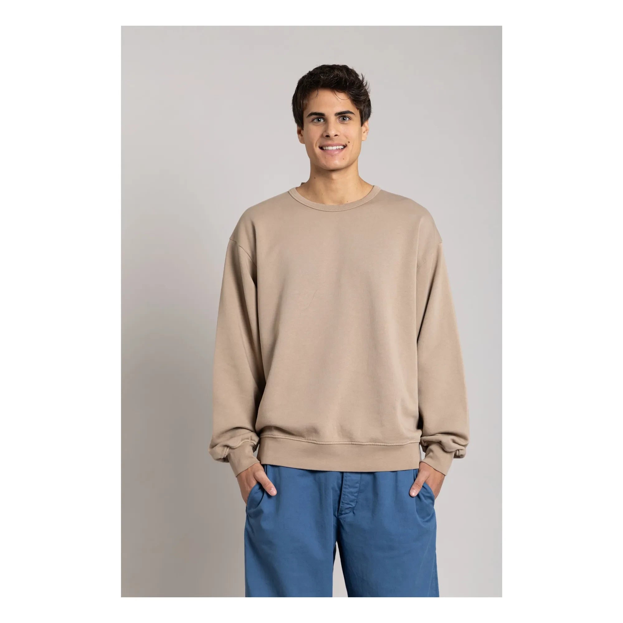 Smallable Man - Bond Bio-Baumwoll Sweatshirt | Taupe Braun