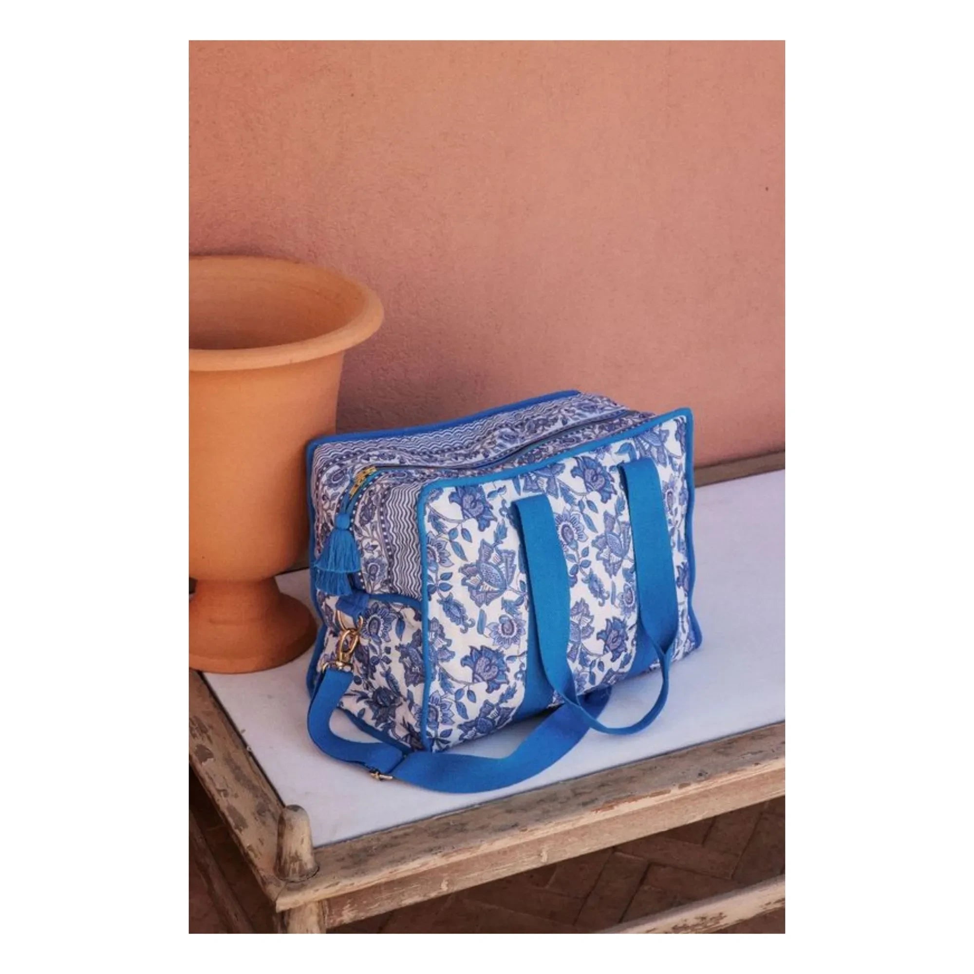 Louise Misha - Lilio Bio-Baumwoll-Shopper 36h | Azurblau