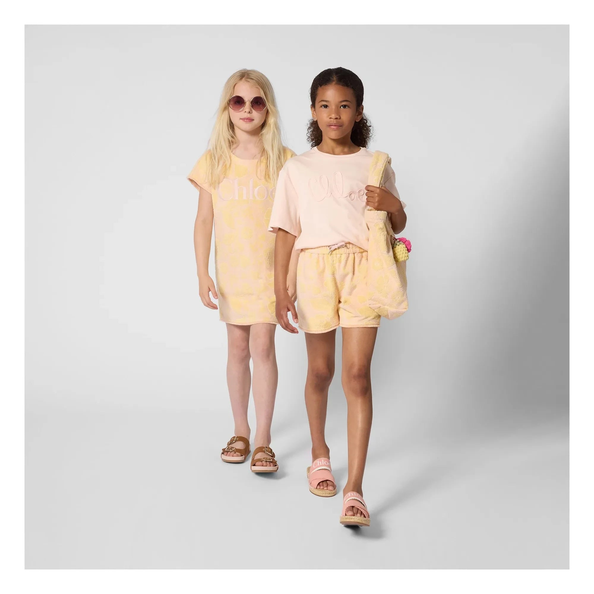 Chloé - Logo T-Shirt Bio-Baumwolle | Pfirsich