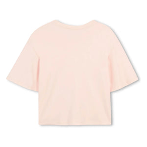 Chloé - Logo T-Shirt Bio-Baumwolle | Pfirsich
