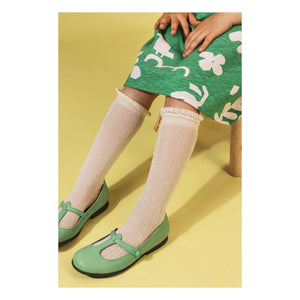 Collégien - Gerüschte Spitzensocken Marie-Anaïs | Natur