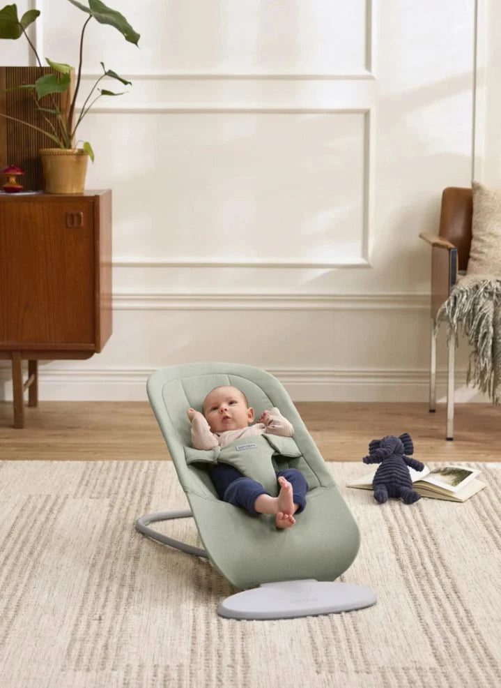 BabyBjörn - Begin Deck Chair - Weiches gebürstetes Webgewebe, Hellgrün | Blassgrün
