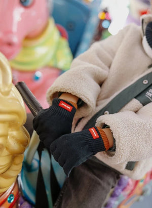 Hallo Hossy - Handschuhe Handy Polo Organische Baumwolle | Blau