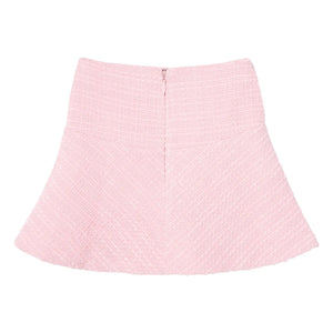 Tutu du Monde - Tozlu Petal Tweed etek | Pudra pembesi
