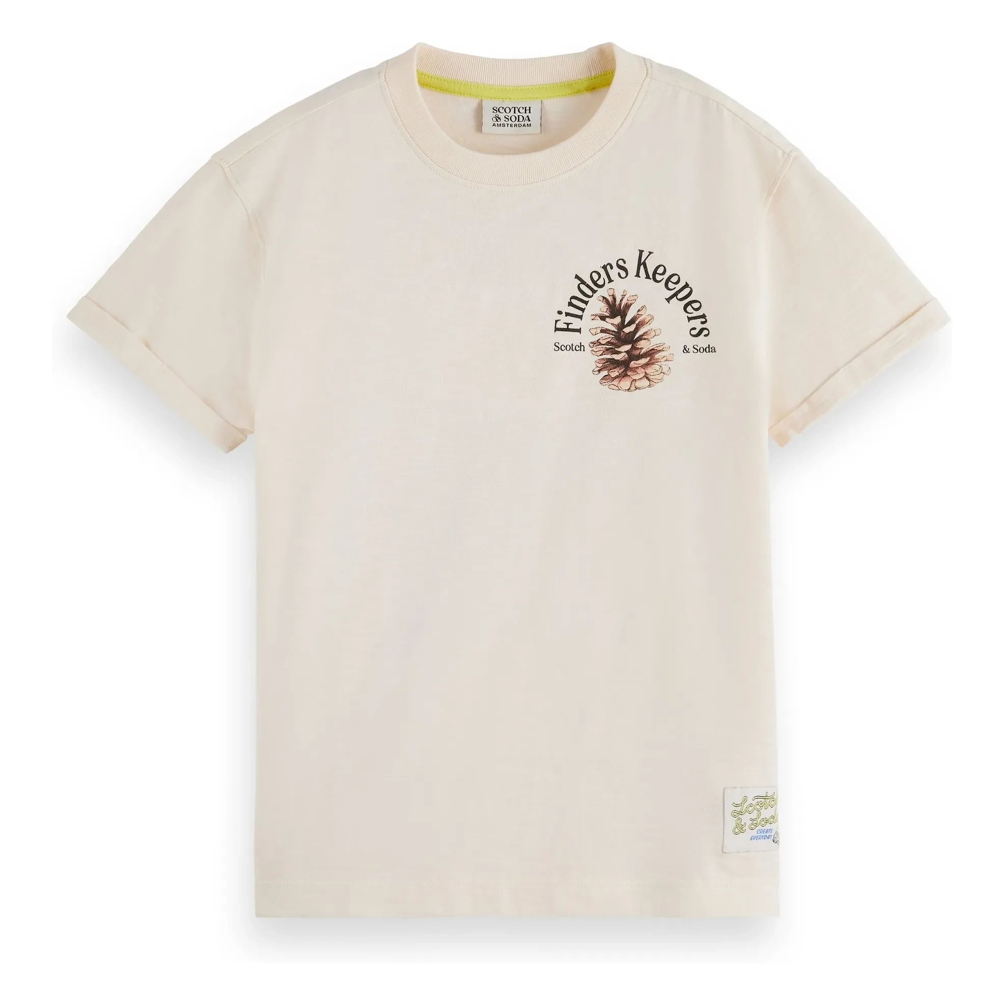 Scotch & Soda - Finders Keepers Artwork T-Shirt | Beige