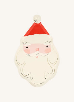 Meri Meri - Weihnachtsmann-Geschirr - 8er Set