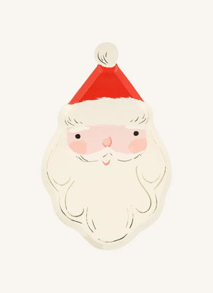 Meri Meri - Weihnachtsmann-Geschirr - 8er Set