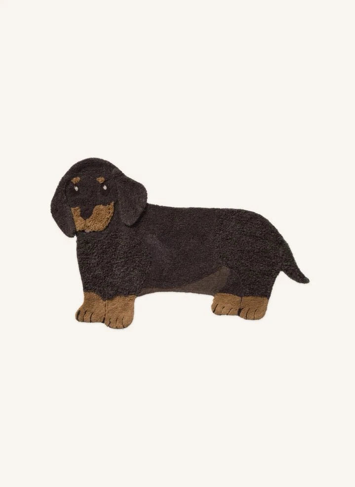 Lorena Canals - Jack the Dog Teppich | Schwarz
