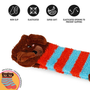 Legami - Rutschfeste Dackel Kinder Socken - Perfekte Passform!