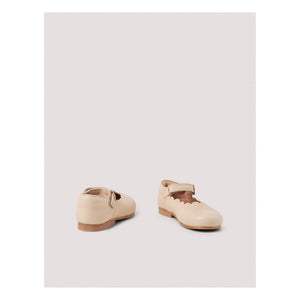 Petit Nord – Mary Jane Schuhe mit Rüschen | Creme