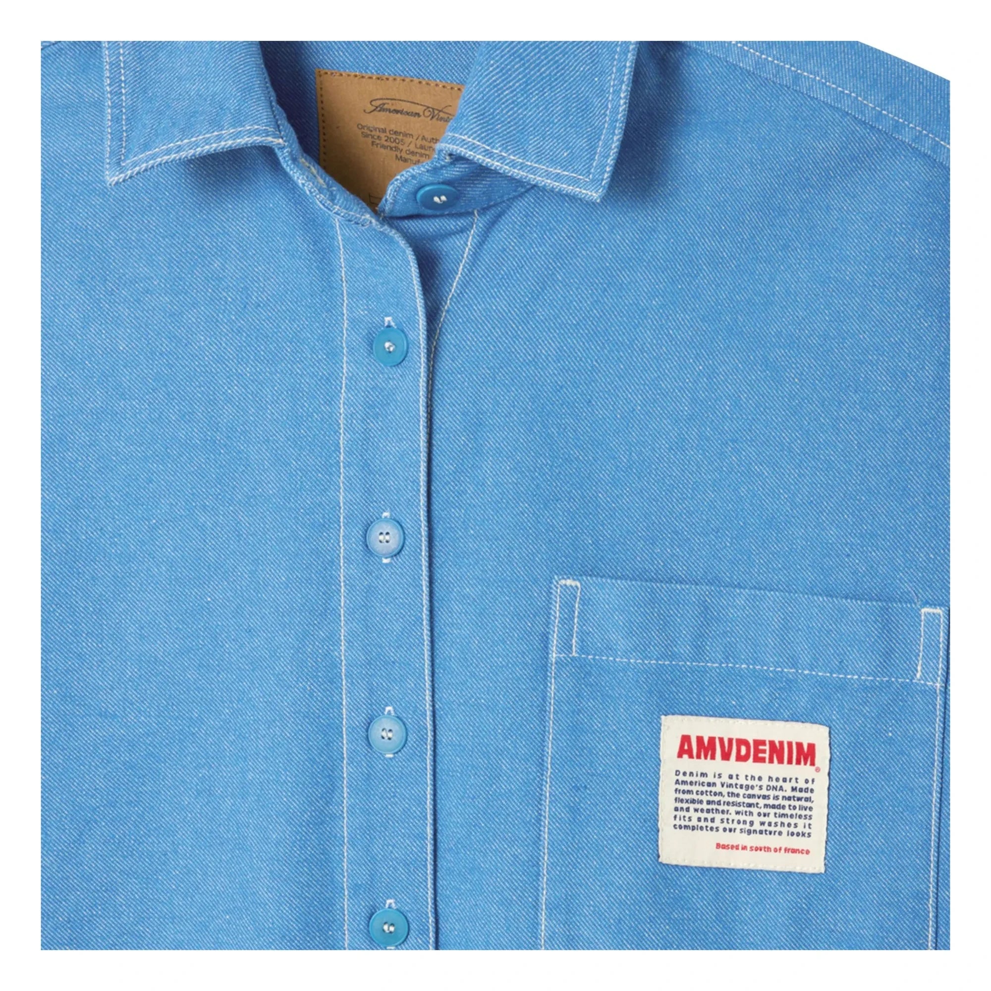 American Vintage - Pusway Baumwollweste | Blau