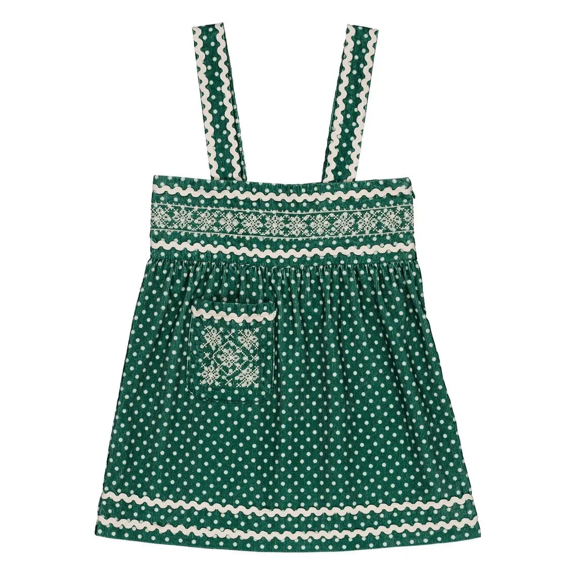 Hello Simone - Isami Kleid aus Rippen-Samt | Grün