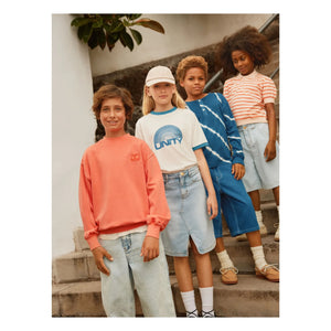 Molo - Raki Gestreiftes Bio-Baumwolle Polo-Shirt | Hellrosa