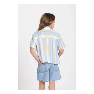 Smallable Kid - Sawyer Gestreiftes Hemd | Hellblau