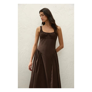 Faithfull the Brand - Marcella Baumwollkleid | Braun
