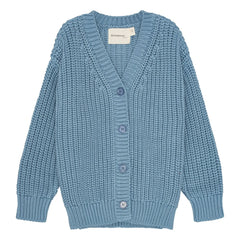 brunobruno nation - Strickjacke aus Bio-Baumwolle | Blau