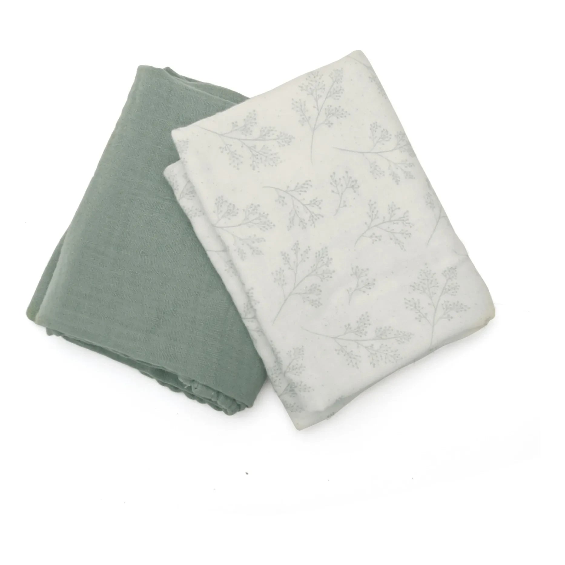 Charlie Crane - Doli Swaddling Cloths - 2-Piece Set | Vert Lichen