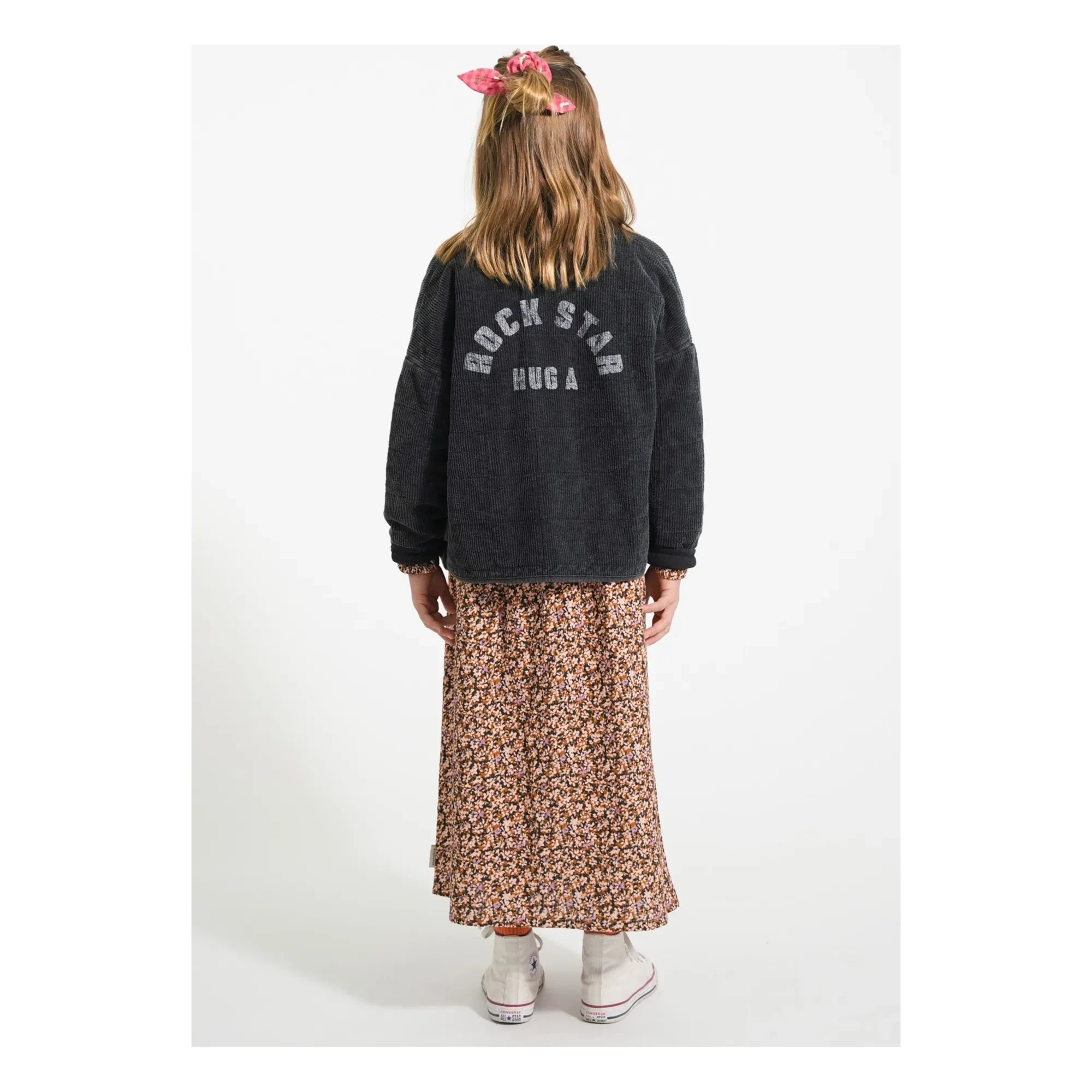 Piupiuchick - Bio-Baumwolle Gerippte Steppjacke | Schwarz