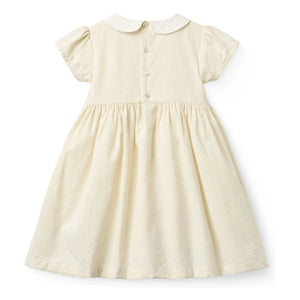 Copenhagen Colors - Kleid mit gerafftem Kragen Bio-Baumwolle | Creme