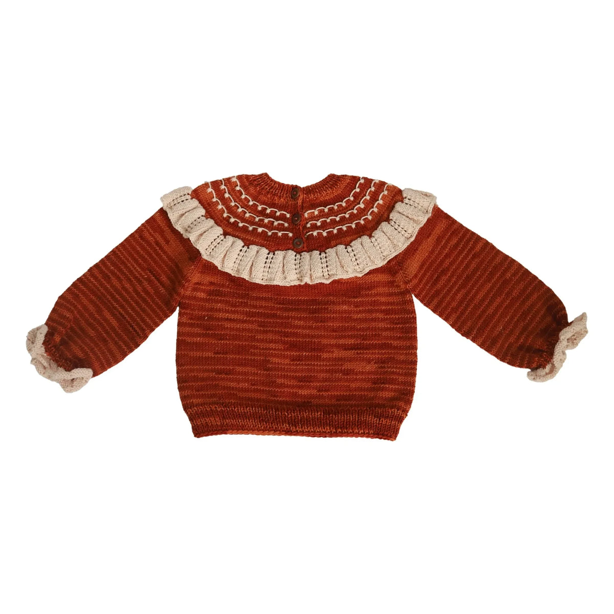 Kalinka - Dove Merinowollpullover | Ziegelrot