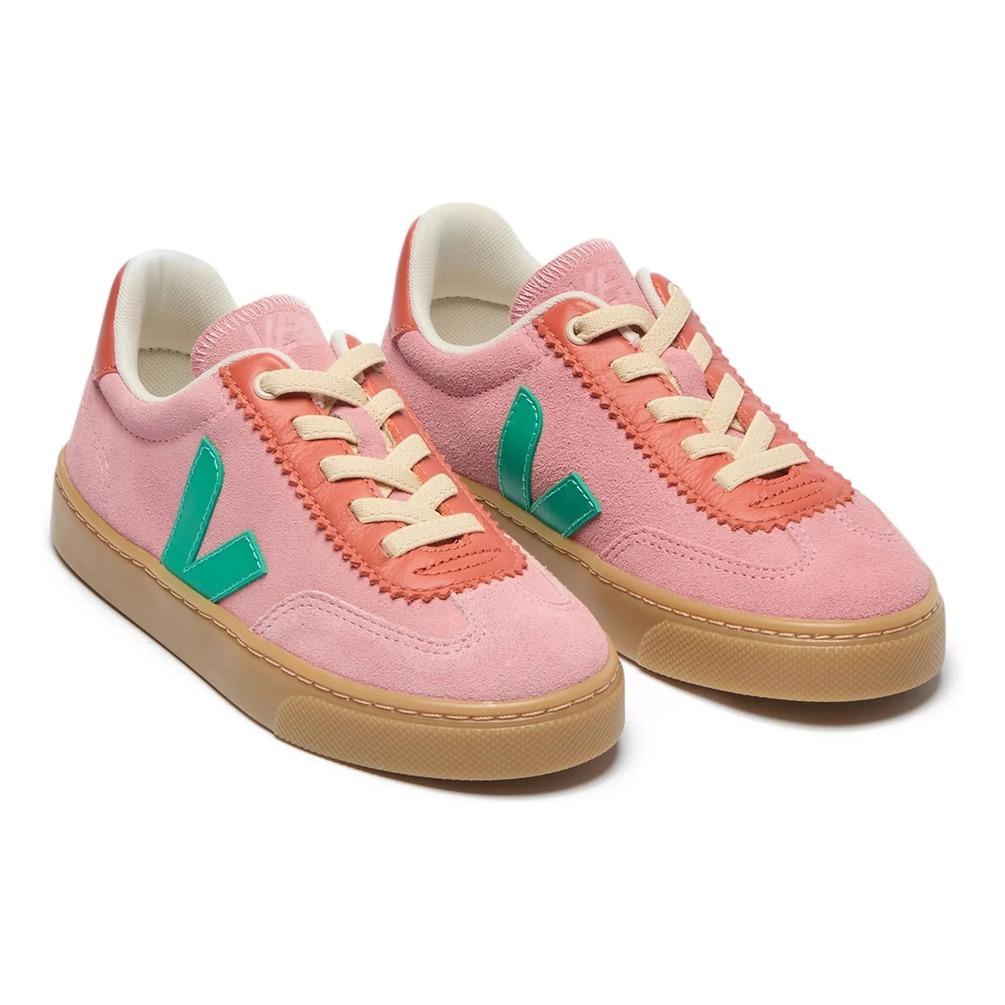 Veja - Veja x Jelly Mallow Kleine Volley Wildleder-Sneaker zum Schnüren | Rosa