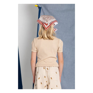 Hundred Pieces - Nova organik pamuklu T-shirt | Krem