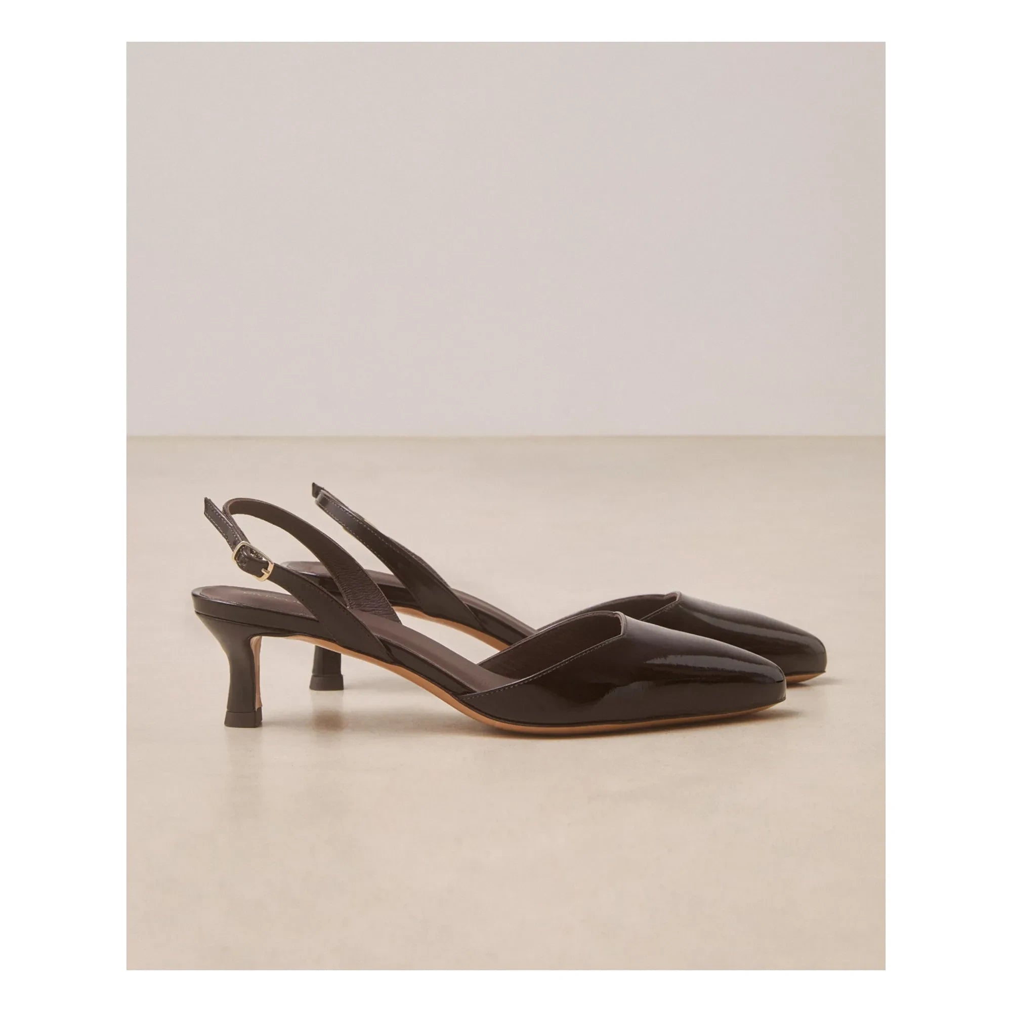 Rivecour - Spitz zulaufende Schuhe Nr. 411 Lackleder | Braun