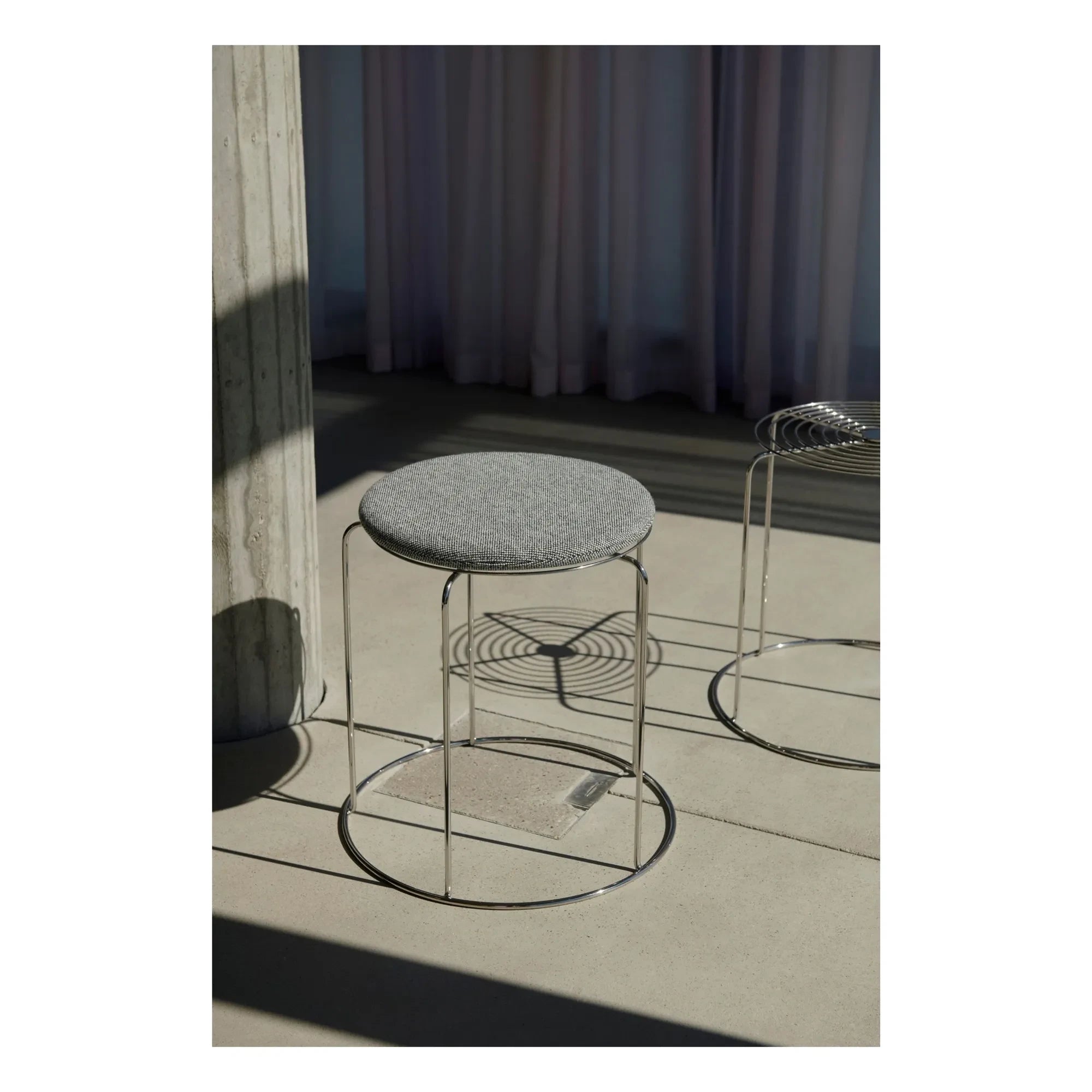 & Tradition - Verner Panton Wire VP11 Hocker Sitzkissen | Heather Grey