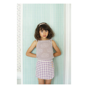 Soor Ploom - Karierter Minirock in Oliv | Lila