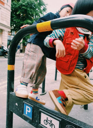 Veja - Scratch Sneakers Kleine Esplar Veja x Jelly Mallow Leder | Weiß