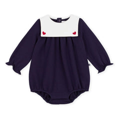 Petit Bateau - Druckknopfkragen Babyschutzanzug | Nachtblau