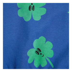 Bobo Choses - Trèfles Bio-Baumwoll-Sweatshirt | Blau