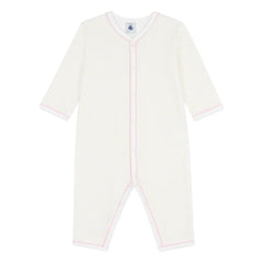 Petit Bateau - Dors Bien Bio-Baumwoll Pyjama | Weiß