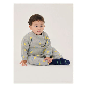 Bobo Choses - Jogger saucers Bio-Baumwolle Baby | Meliertes Grau