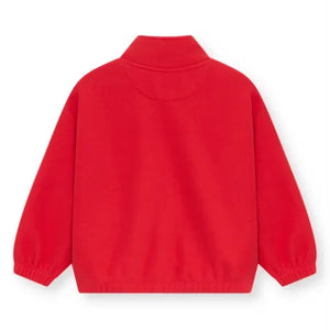 the new society - Cloudy Sweatshirt mit Reißverschluss | Rot