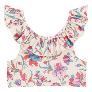 Louise Misha - Frühlings-Mai-Blumenmuster aus recycelten Fasern | Creme