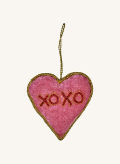 Rice - Xoxo Herz Weihnachtsdekoration | Rosa