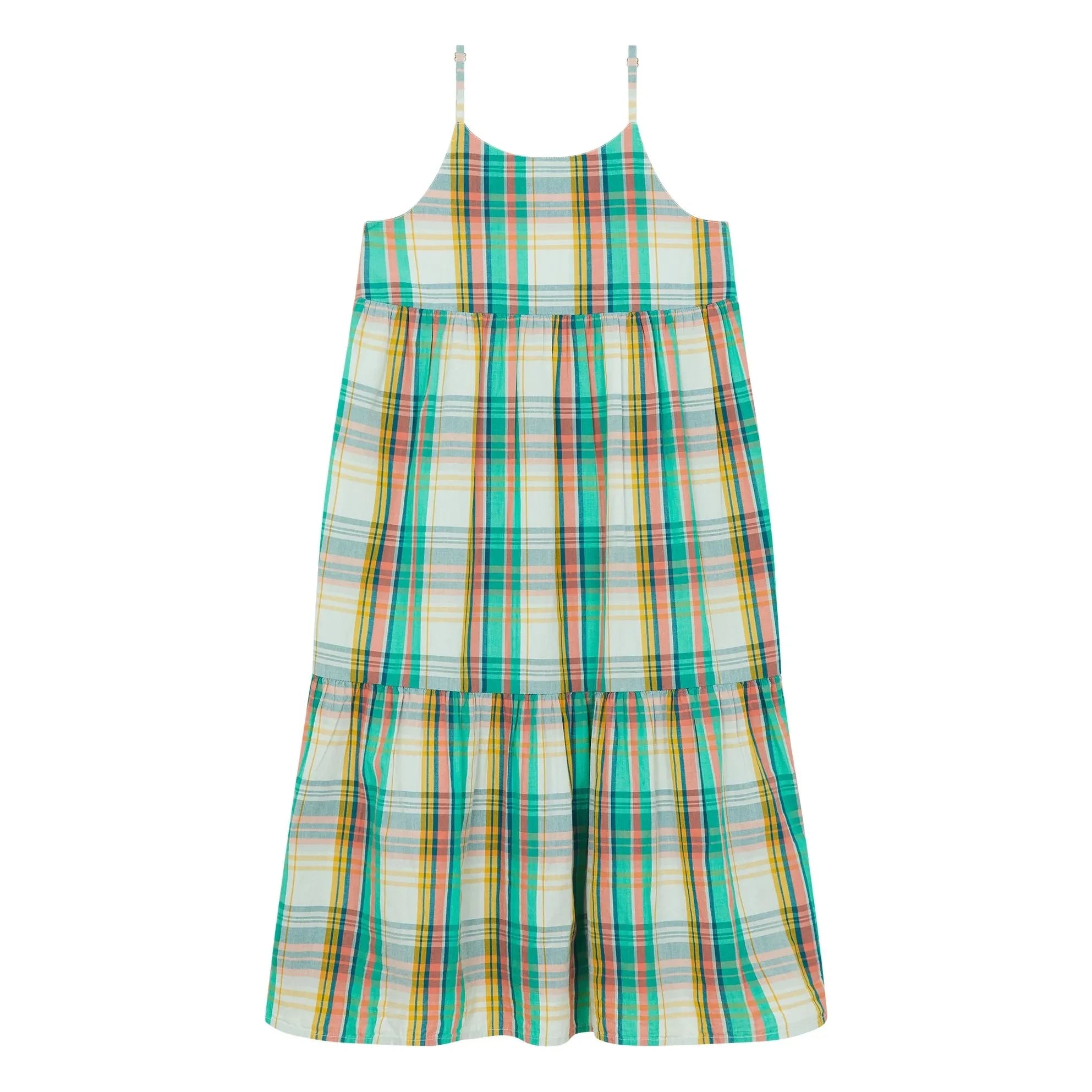 Hundred Pieces - Kleid Sanda Kariert | Pfirsich