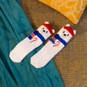 Legami - Kinder Weihnachts-Slipper Socken Polar Bear - Perfekte Passform!