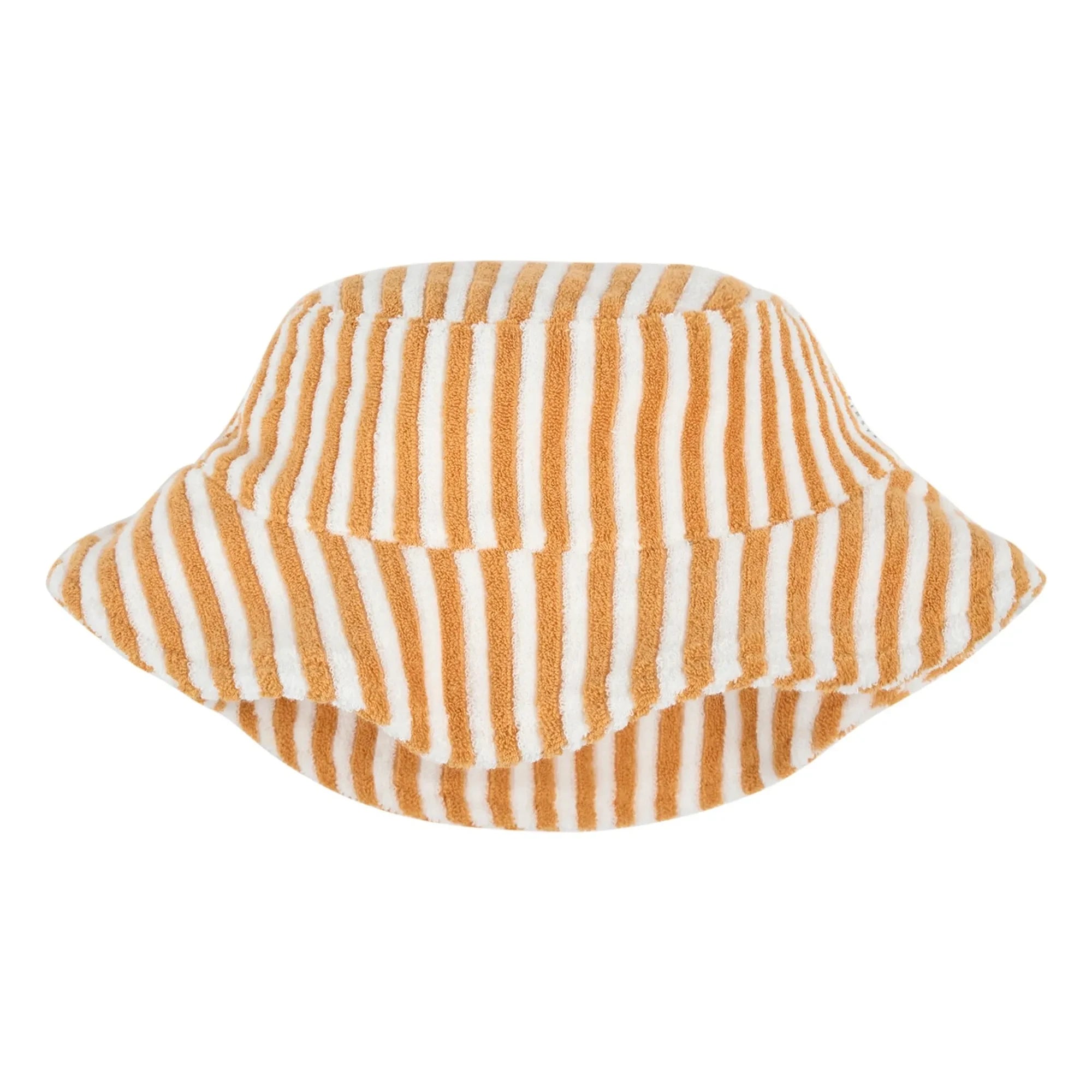 Petit Lem - Gestreiftes Bio-Baumwoll Sponge Bob | Camel