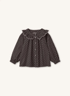 Fliink - Dolly Punktiert Bluse | Braun