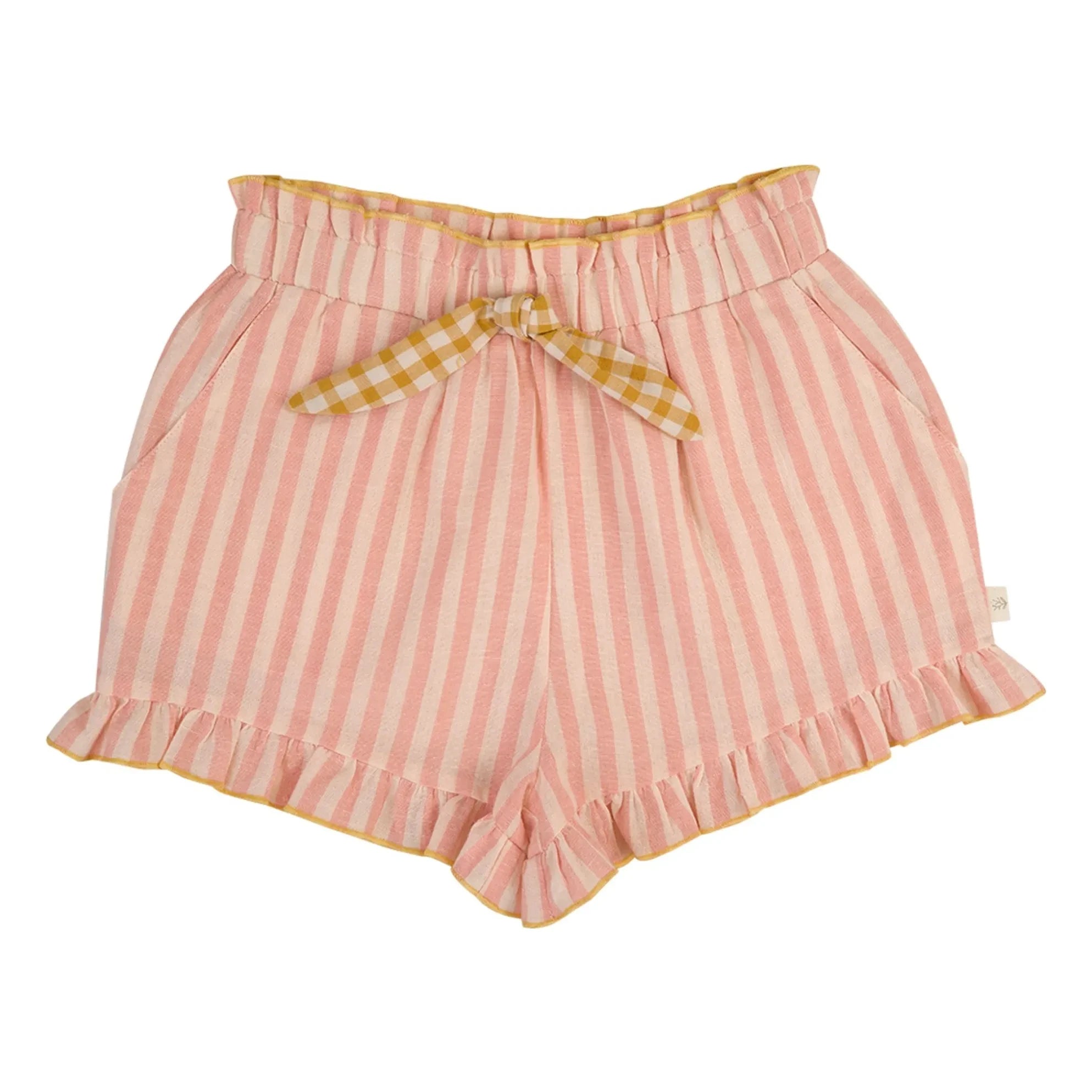 Lilinoa – Alban Gestreifte Volant-Shorts | Pink