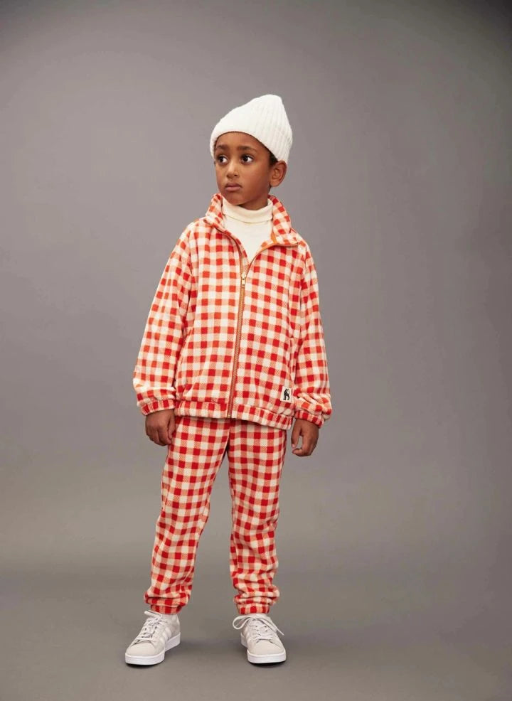 Mini Rodini - Gingham-Sweatshirt | Rot