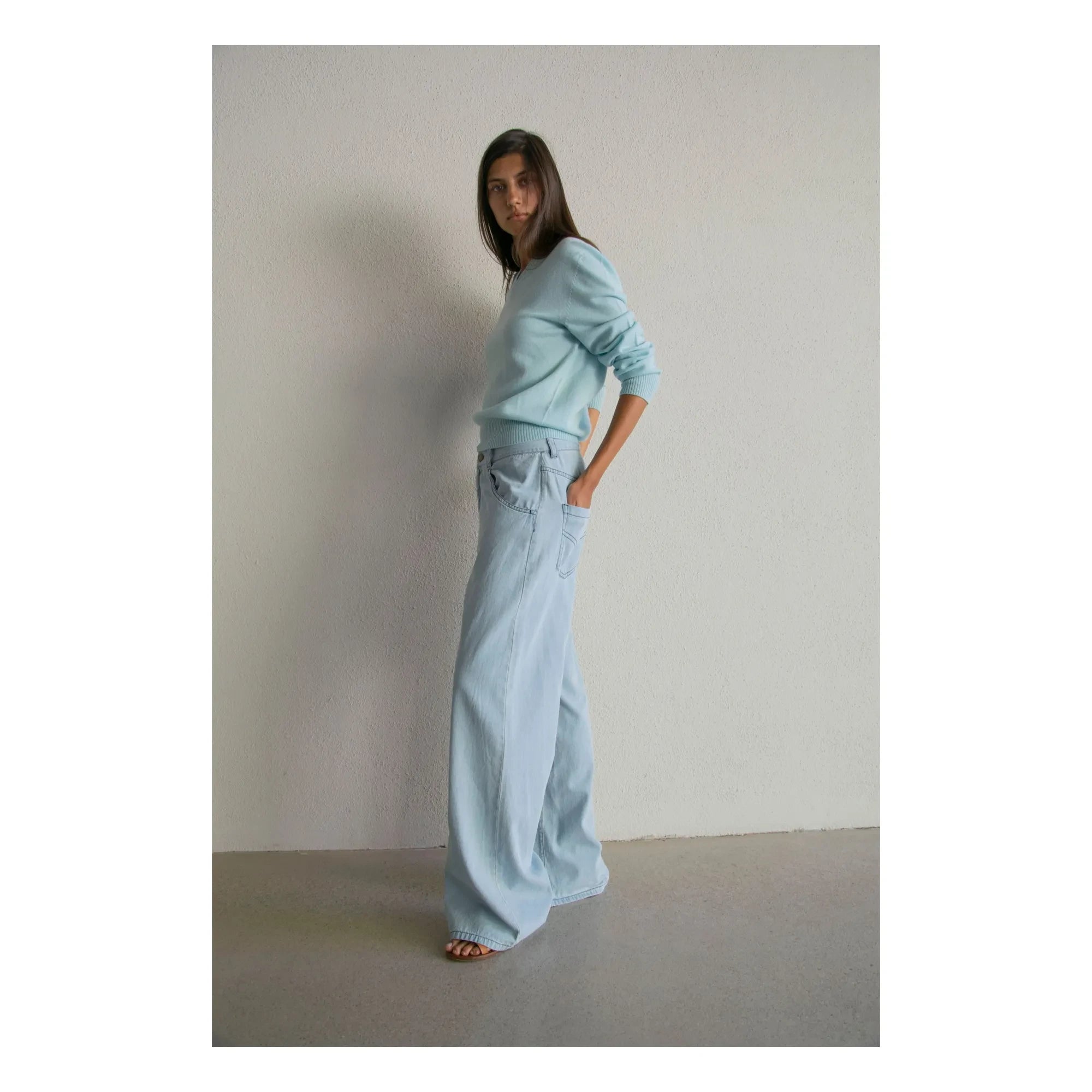 THEAVANT - Zeynep Bol Pantolon | Mavi