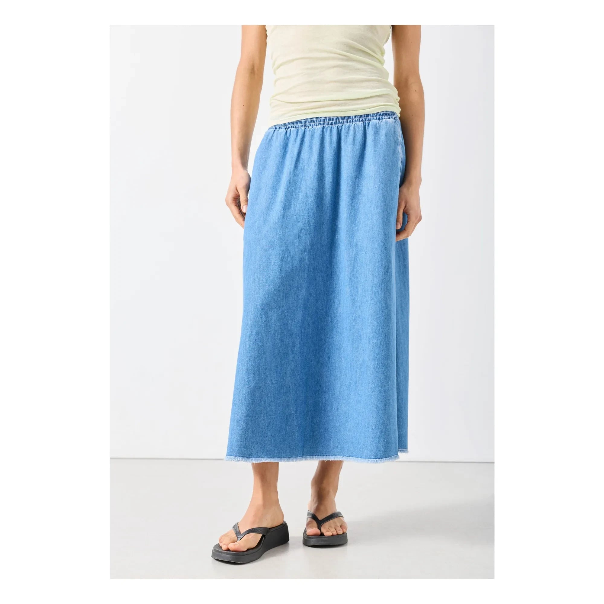 American Vintage - Izeway Baumwollrock | Blau