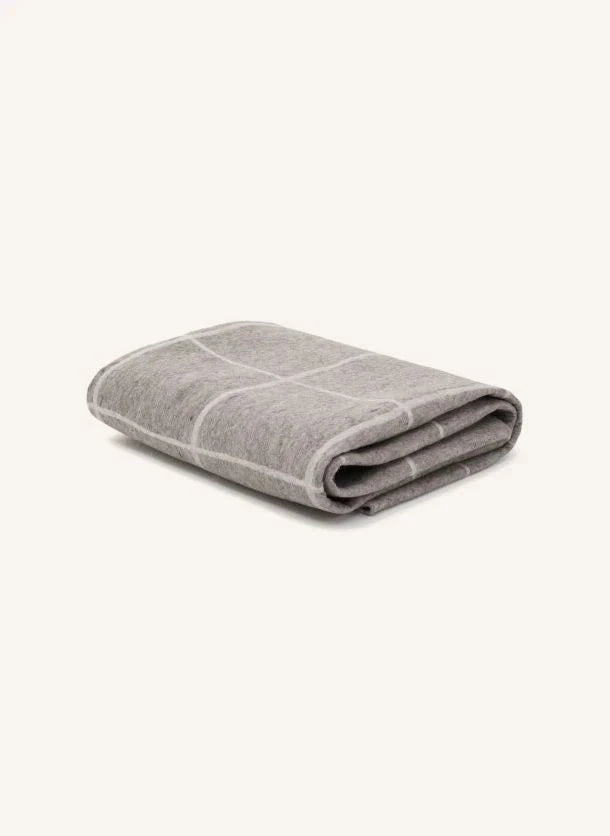 Muskhane - Nuno Kareli Keçe Battaniye | Heather Grey
