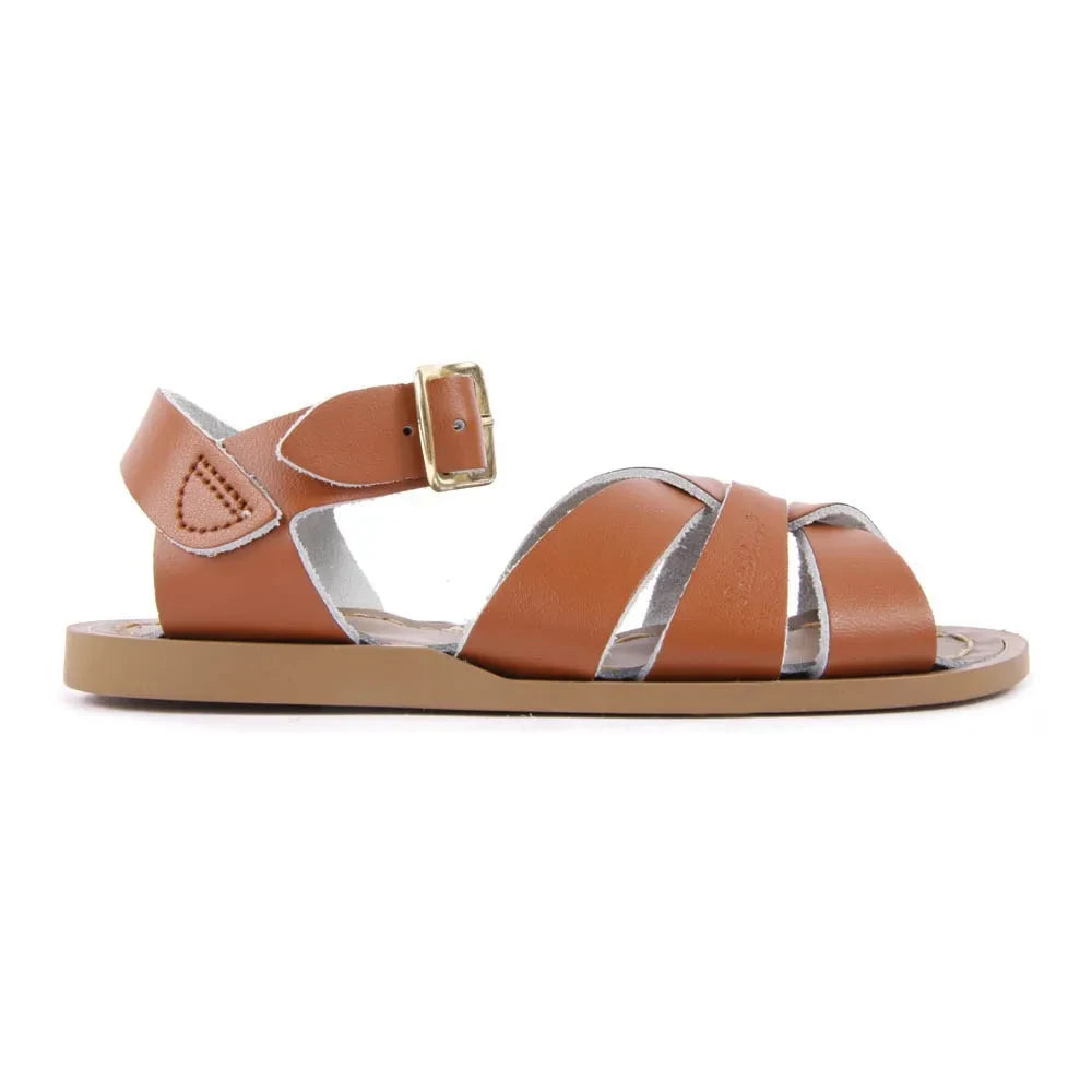 Salt-Water - Original Leder Kreuzgurt Wasserdichte Sandalen | Camel