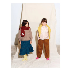 Tangerine - Oversize Yakalı Bluz | Bej