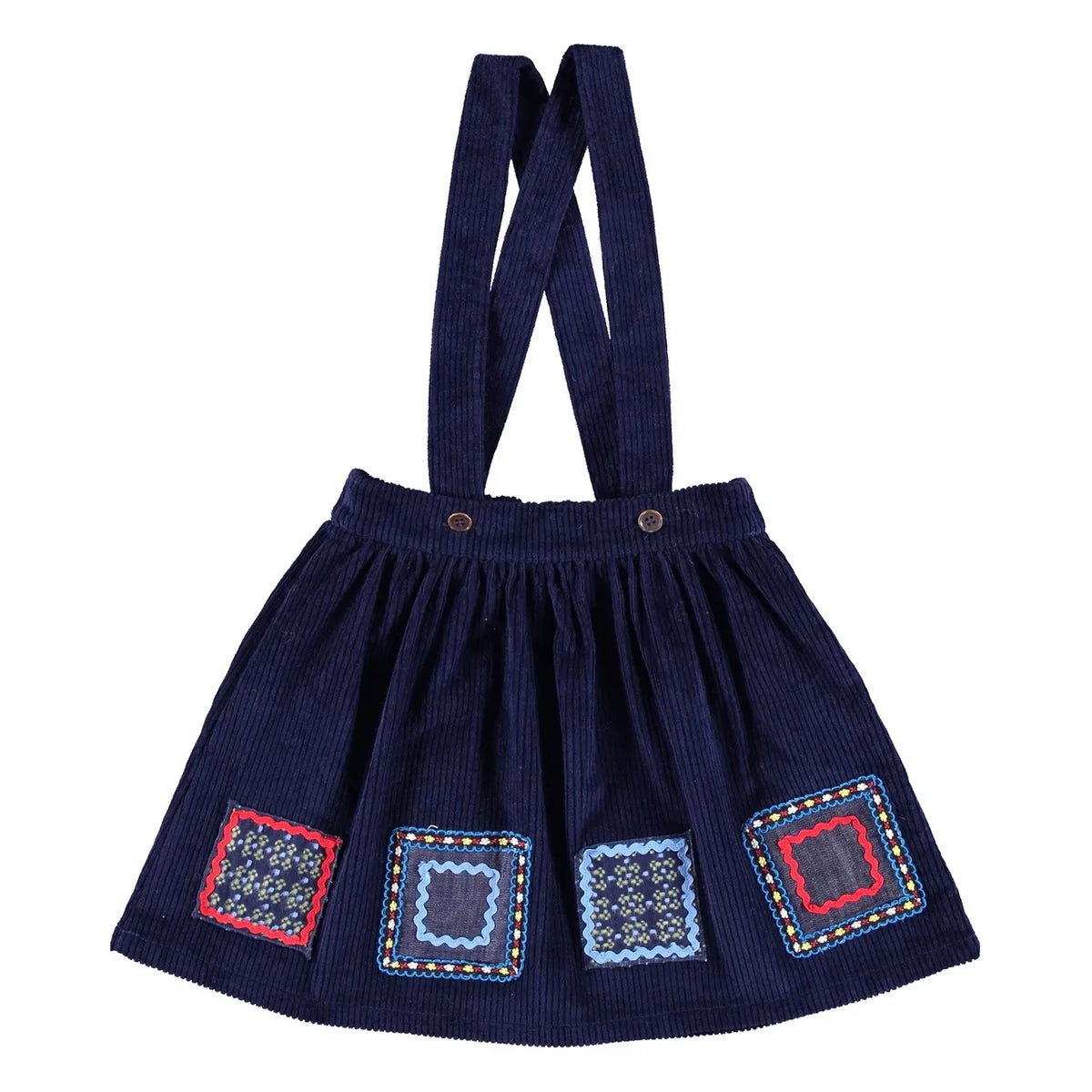 Bebe Organic - Dulcie Ripp-Samtrock | Nachtblau