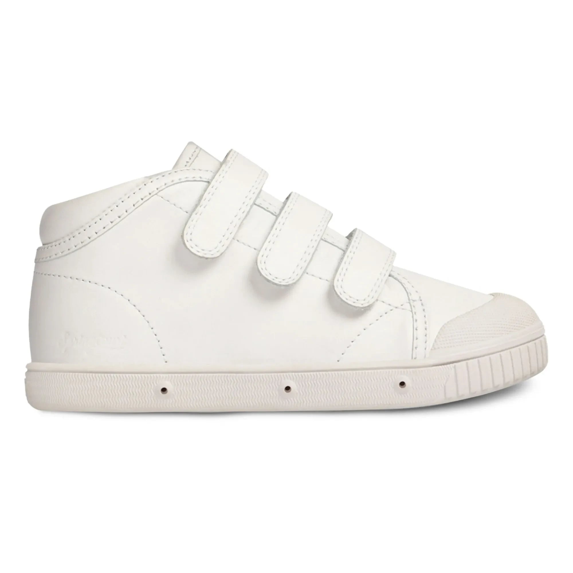 Spring Court - B2 Nappa High-Top-Sneaker mit Klettverschluss | Weiß